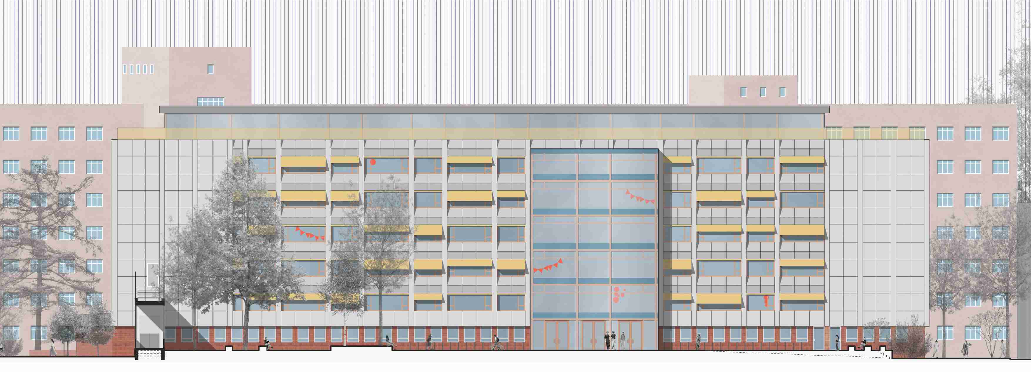 Ansicht Schulgebäude