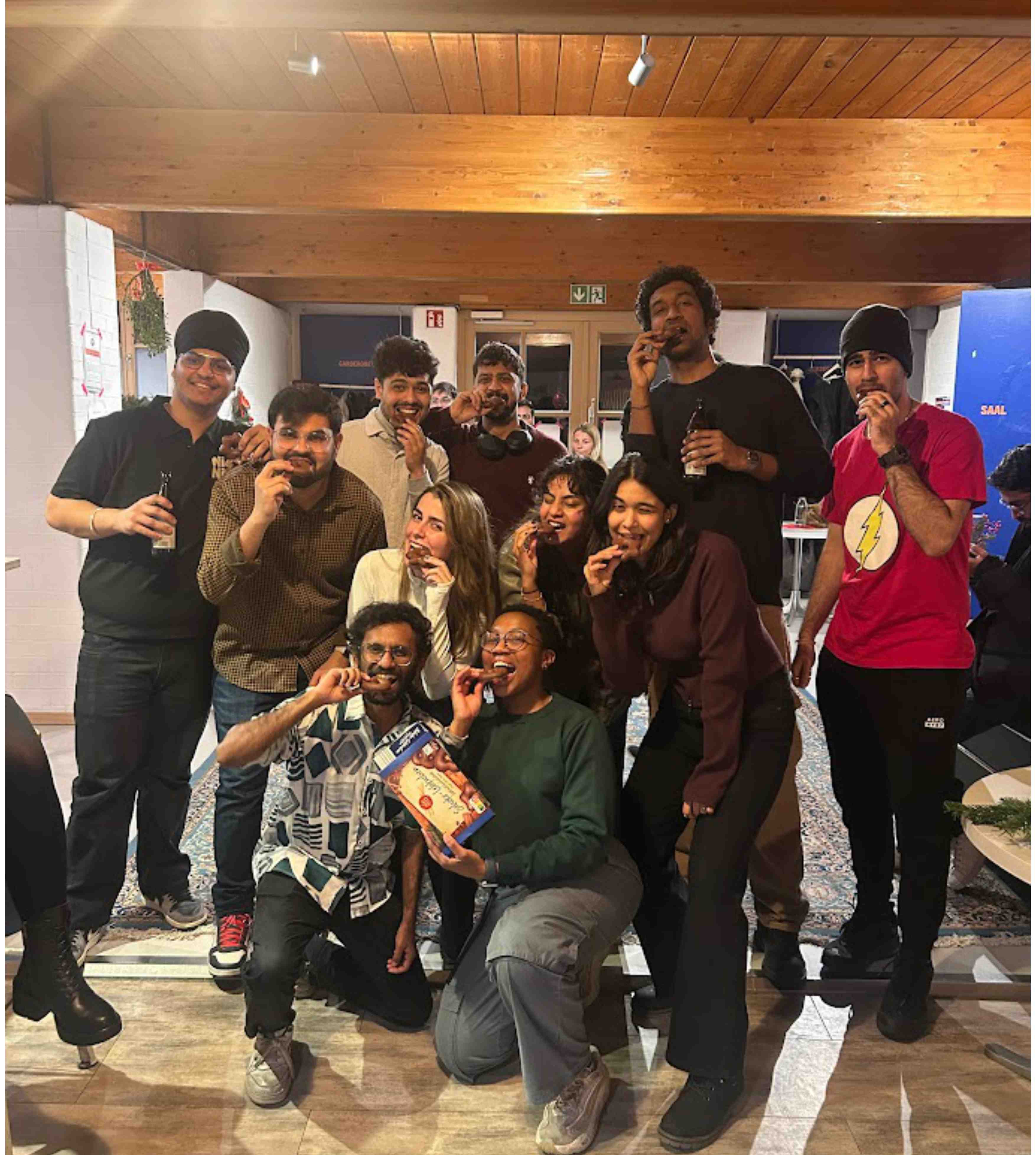 Gruppe beim Diwali-Fest