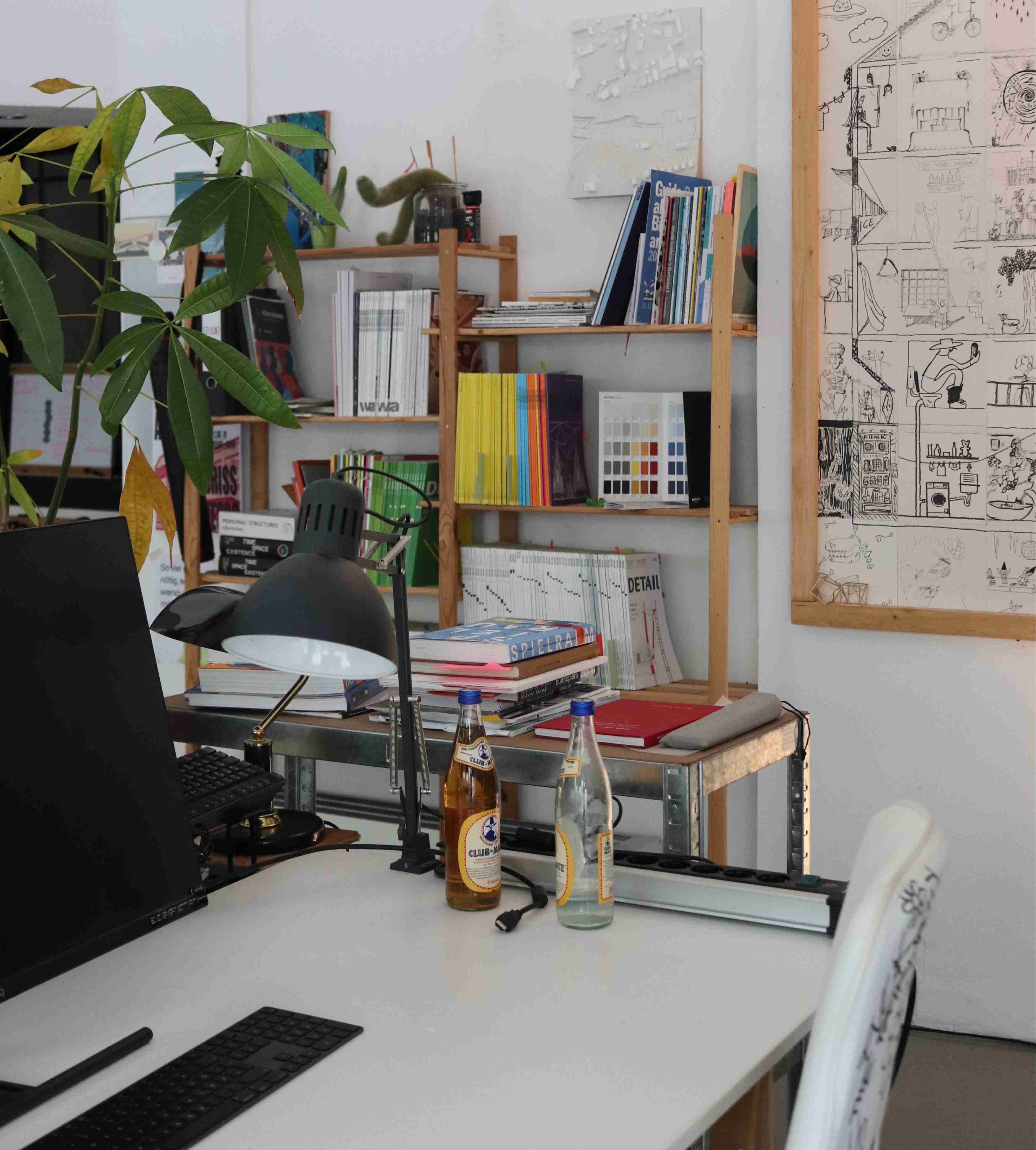 Arbeitsplatz im Studio
